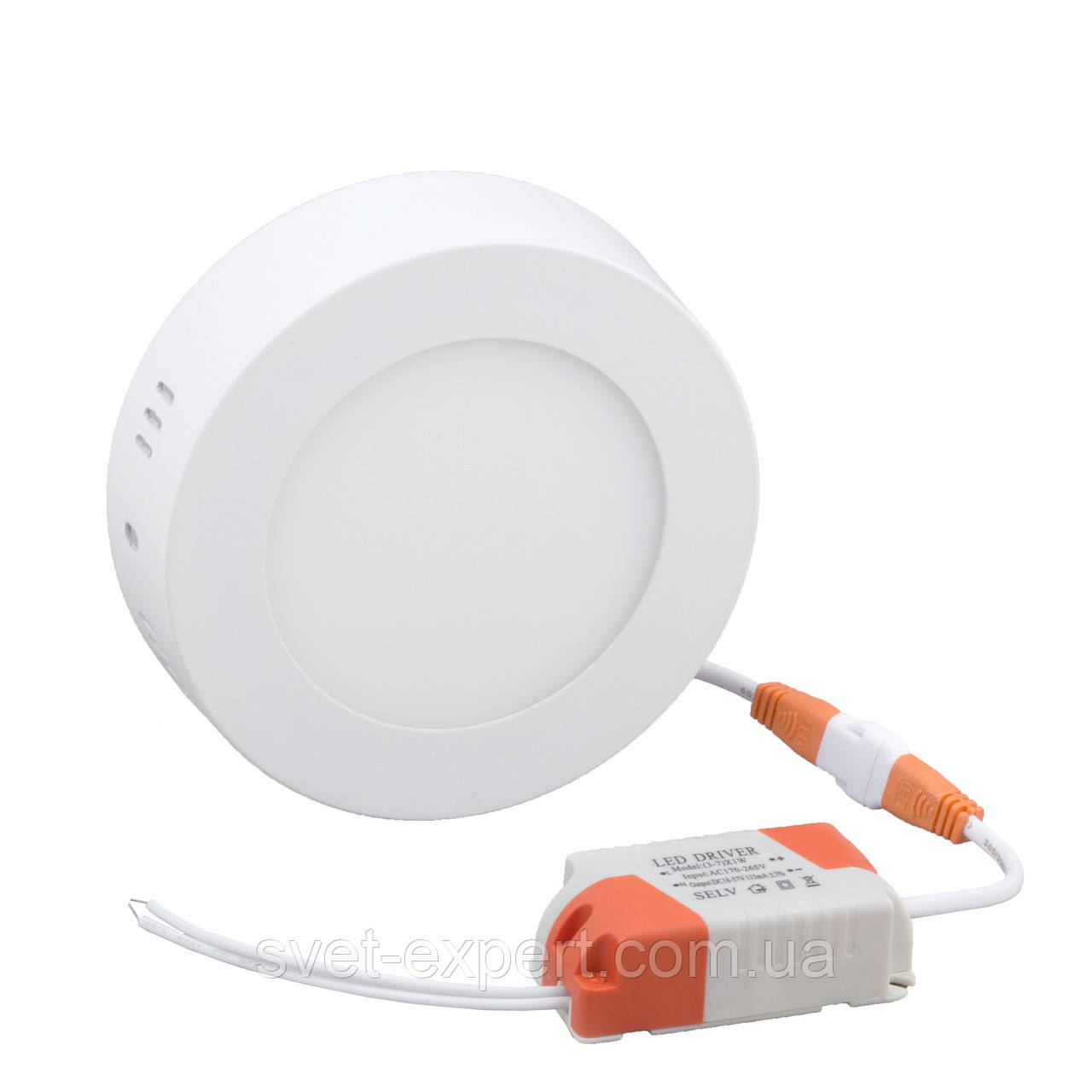 Світильник LED-SR-120-6 6Вт 6400К коло. накл. 120мм