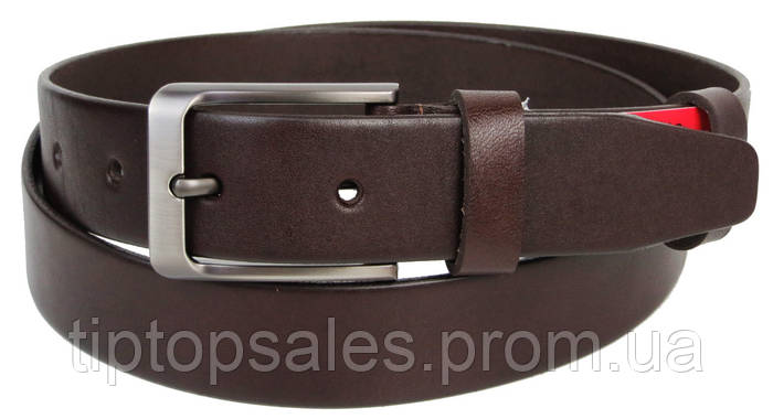Купить Кожаный мужской ремень для брюк Skipper 1454-33 Коричневый TP ...