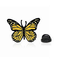 Пин BROCHE Бабочка жёлтый BRGV113437 GT, код: 8058201