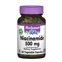 Ниацин Bluebonnet Nutrition Niacinamide 500 mg 60 Caps ST, код: 7679197