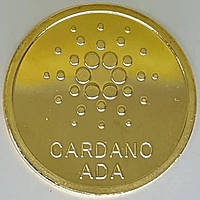Монета сувенирная Eurs Cardano ADA Золотой цвет (ADA-G) ES, код: 8150792