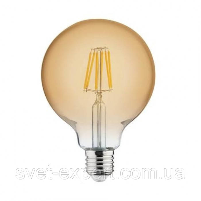 Лампа FILAMENT LED Шар 6W 2200K E27 540Lm 220-240V - фото 5 - id-p1955828158