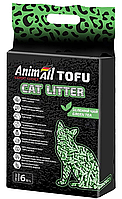 Наповнювач Тофу 2,6 кг (6 л) для котячого туалету AnimAll Tofu (зелений чай)