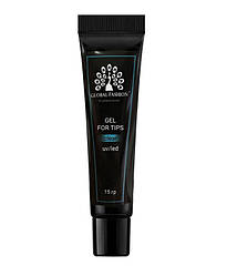 Гель для гелевих типсів у тюбику Global Fashion Gel for tips UV/LED, 15 г