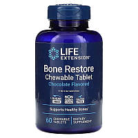 Комплекс для восстановления костей Life Extension "Bone Restore" с шоколадным вкусом (60 жевательных таблеток)