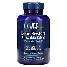 Комплекс для відновлення кісток Life Extension "Bone Restore" із шоколадним смаком (60 жувальних таблеток)