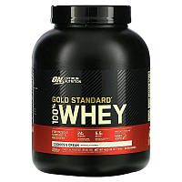 Сывороточный протеин Вэй Голд Стандарт Gold Standart 100% Whey Optimum Nutrition Cookie Cream 2260g Печенье с кремом