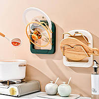 Подставка на стену для крышек kitchen pot cover rack (60)