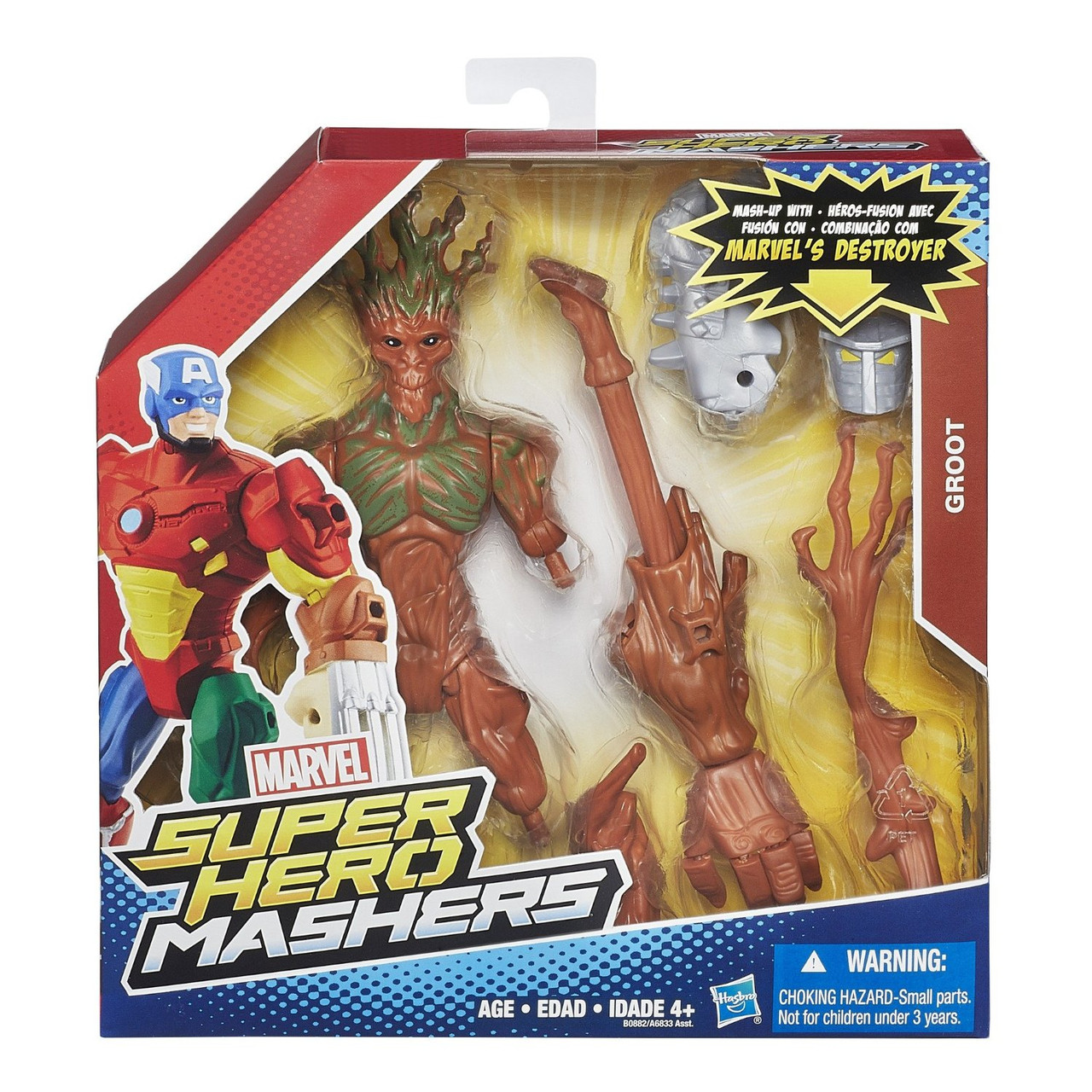 Розбірна фігурка Hasbro Грут аксесуарами, Машерс - Groot, Super Hero Mashers, Marvel,