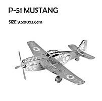 Металевий 3D конструктор літак P-51 MUSTANG