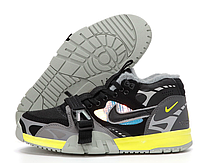 Кроссовки мужские зимние Nike Air Trainer 1 SP серые, Найк Аир Трейнер нубук с мехом. код KD-14453