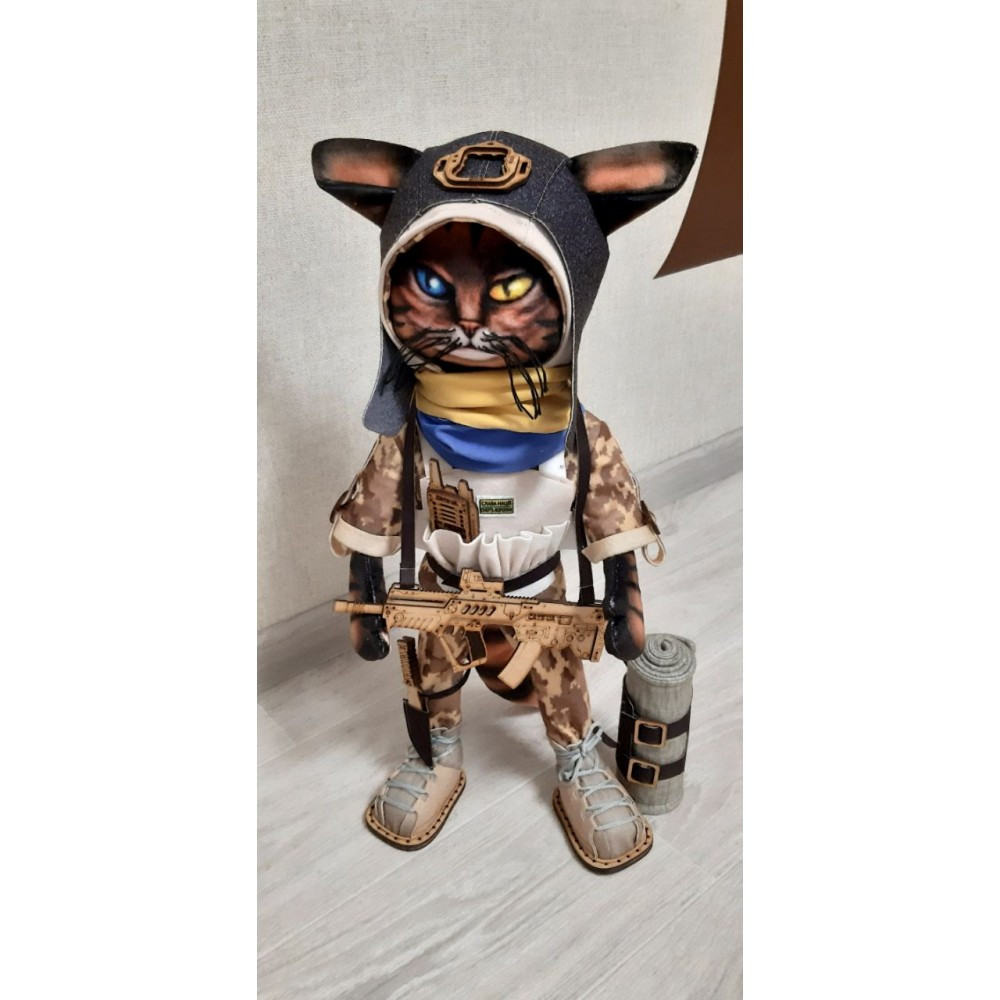 Набір для шиття ляльки Бойові котики. Кіт пихота