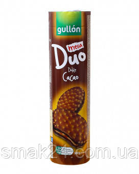 Печиво сендвіч без трансжирів Duo Mega Temptation Double з шоколадним кремом Gullon Іспанія 500 г