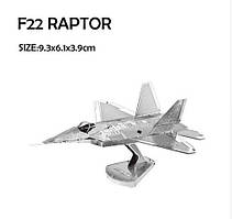 Металевий 3D конструктор літак F-22 RAPTOR