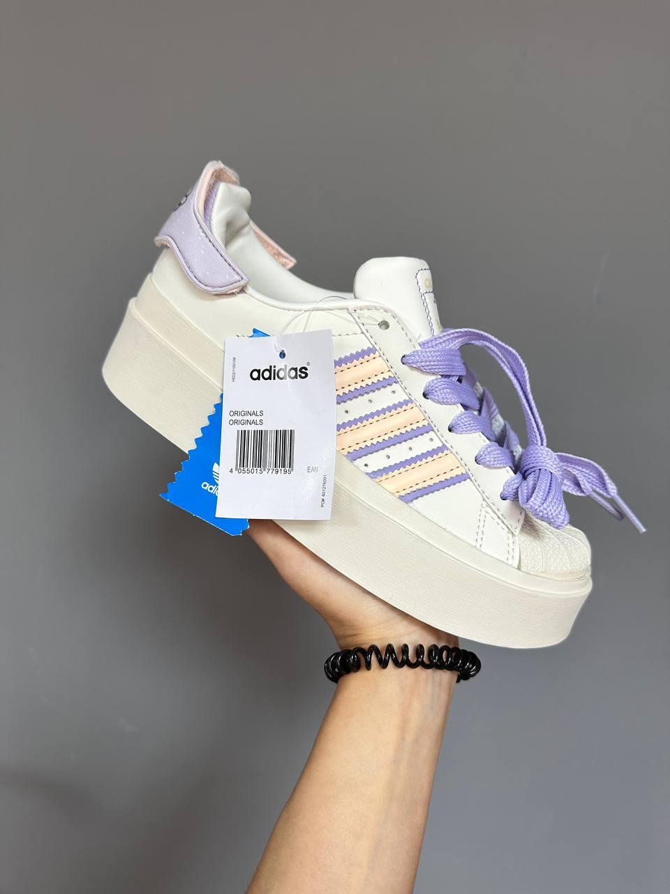 Жіночі Кросівки Adidas Superstar Bonega Purple Macaroon 36-37-38-39-40