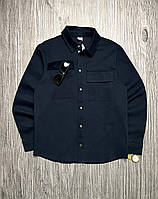 Рубашка котоновая темно-синяя Intruder M (1170828695 1) TP, код: 8039103