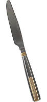 Набор 6 столовых ножей Золотой колосок 22.5 см Hauser DP41180 TM, код: 7426570