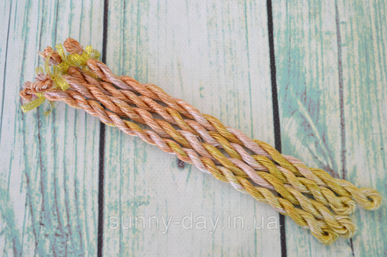 Муліне ручного фарбування, основа -  натуральний корейський шовк 2-41, фото 1