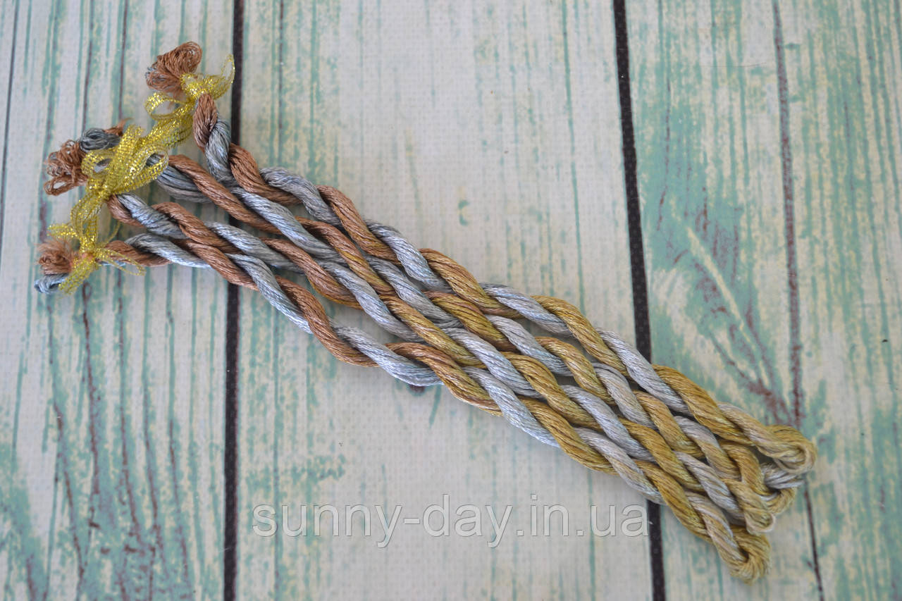 Муліне ручного фарбування, основа -  натуральний корейський шовк 2-60, фото 1