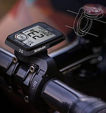Велокомп'ютер ROX 2.0 Black Top Mount Sigma Sport, фото 4