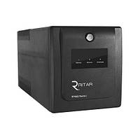 ИБП Ritar RTP1000 (600W) Proxima-D, LCD, AVR, 3st, 4xSCHUKO socket, 2x12V7Ah, plastik Case. Q2