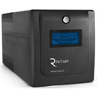 ИБП Ritar RTP1200 (720W) Proxima-D, LCD, AVR, 3st, 4x UNIVERSAL socket, 2x12V7Ah, plastik Case. Q2