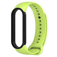 Ремешок MiJobs Double Color для Xiaomi Mi Band 5 6 Lime OM, код: 6499515