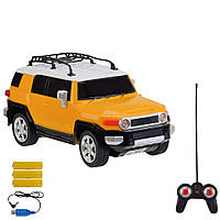 Машина аккумуляторная TOYOTA FJ CRUISER 1:24 желтая (27055YT)