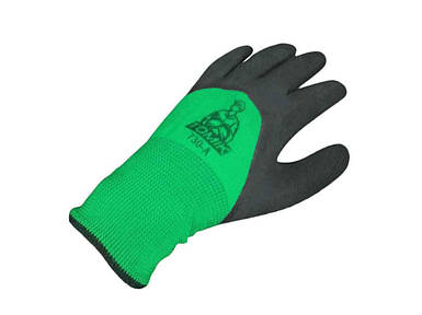 Перчатки робочі захистні нейлонпіна, зелені чорні, р10 ТМ КИТАЙ FG