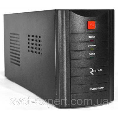 ИБП Ritar RTM800 (480W) Proxima-L, LED, AVR, 2st, 2xSCHUKO socket, 1x12V9Ah, metal Case (324х100х153)- Q4