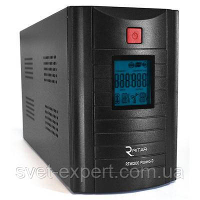 ИБП Ritar RTM1500 (900W) Proxima-D, LCD, AVR, 3st, 3xSCHUKO socket, 2x12V9Ah, metal Case (350х120х188)- Q2 - фото 1 - id-p1955863497