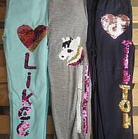 Вау! Модные трикотажные лосины Likee для девочек-подростков 6-12 /Турция/разные цвета