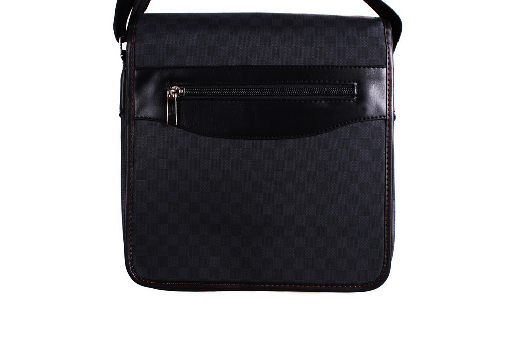 Чоловіча сумка зі шкірозамінника 302631 сіра, фото 1