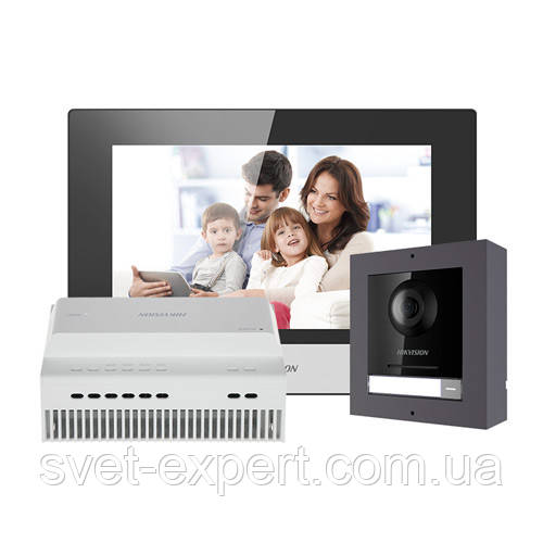 Hikvision DS-KIS603-P (B) комплект відеодомофона