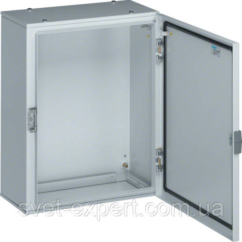 FL113A Hager шафа електромонтажний ORION Plus, IP65, непрозорі дверцята, 500Х500Х200мм