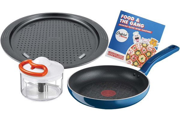 Tefal G805S304 — Сковорода Chefclub 24 см + подрібнювач + деко для піци 02514