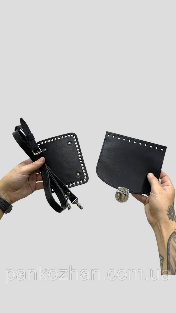 Набір шкіряної фурнітури для сумки Саквояж Міні, натуральна шкіра, фото 1