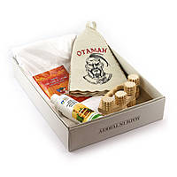 Подарочный набор для сауны Sauna Pro 13 Отаман (N-149) GL, код: 376394