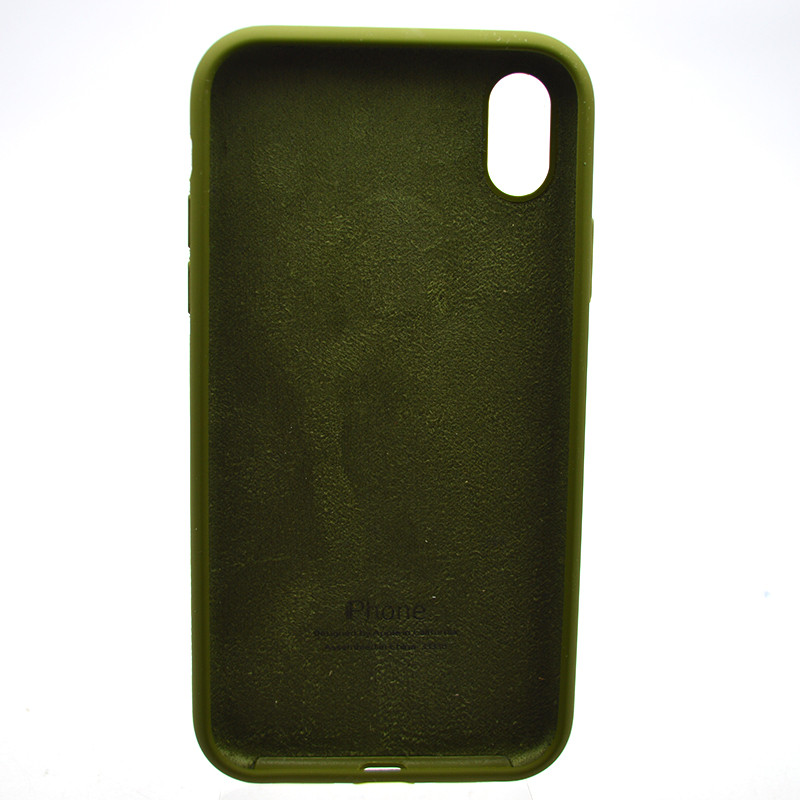 Чохол накладка Silicon Case Full Cover для iPhone Xr Khaki, фото 2