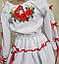 Український костюм-трійка (блуза-жилет-спідниця) "Марія" для дівчаток 110-164/білий, фото 2