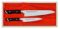 Набор из 2-х кухонных ножей в подарочной коробке Satake Hiroki (HG8341W) PR, код: 8141043