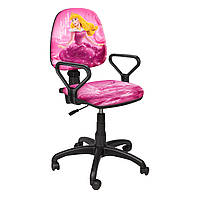 Стильне дитяче комп'ютерне крісло для дівчинки Престиж РМ "Принцеса Аврора"