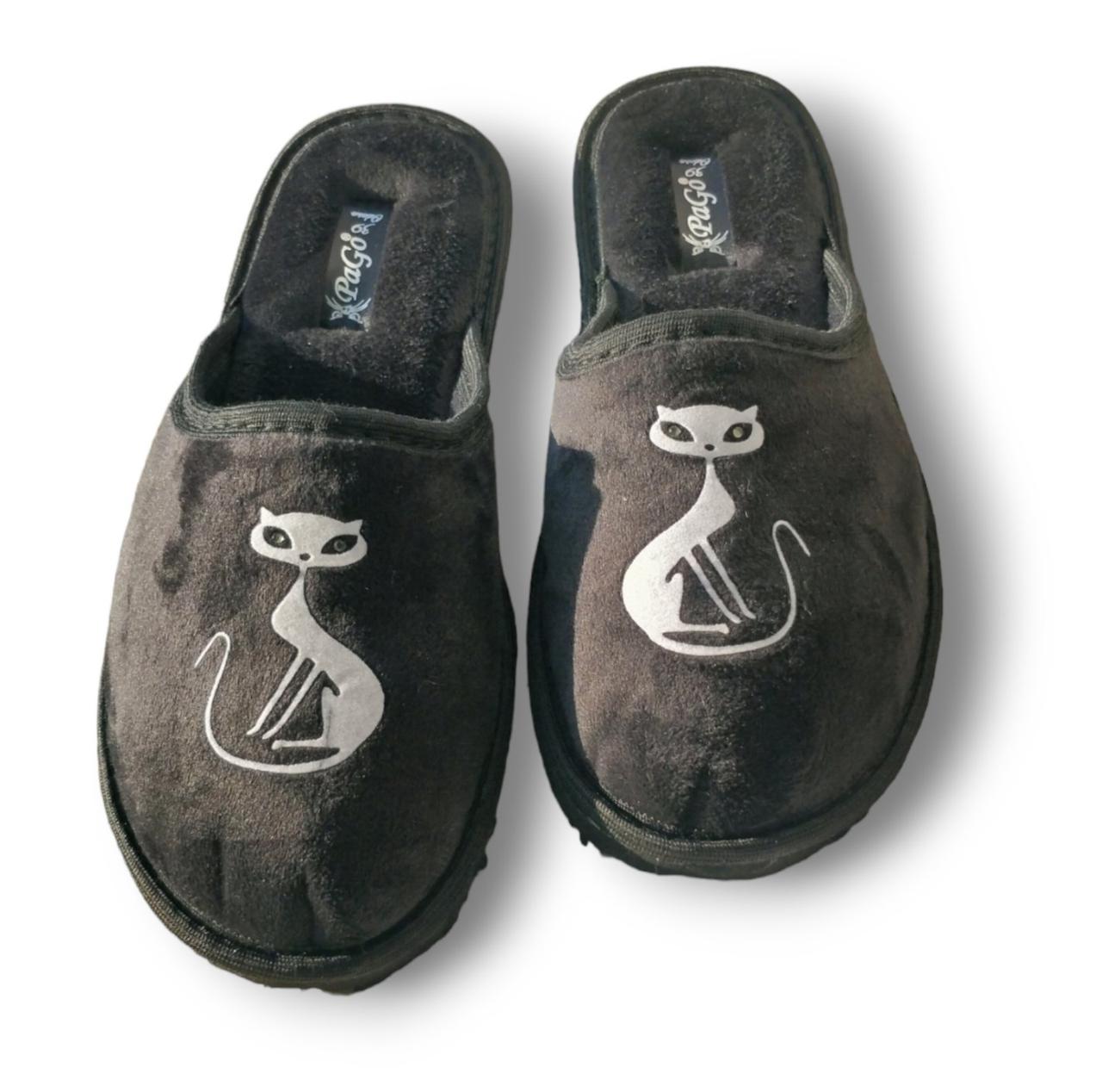 Капці закриті жіночі PaGo Кішка чорний, фото 1