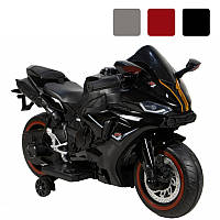 Електромотоцикл дитячий SPOKO 1900S мотоцикл на акумуляторі + світлові звукові ефекти R_2038 Чорний