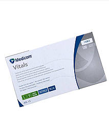 Рукавиці Medicom SafeTouch Vitals Slim L 3.0 g (блакитні)