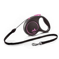 Рулетка для собак Flexi Design S 12 кг 5 м Розовый GT, код: 8152154