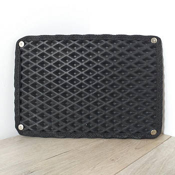 Підп'ятник для автокилимків з гвинтами (PSE) Накладка під педалі EVA 24x17 см Чорний (KG-11050)