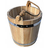 Відро для лазні з ясена (15 л), фото 2