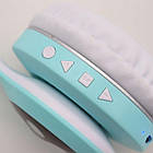 Бездротові навушники з котячими вушками VZV-23M, Блакитні / Блютуз навушники з мікрофоном, фото 9