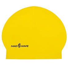 Шапочка для плавання MadWave SOLID SOFT M056502 силікон yellow